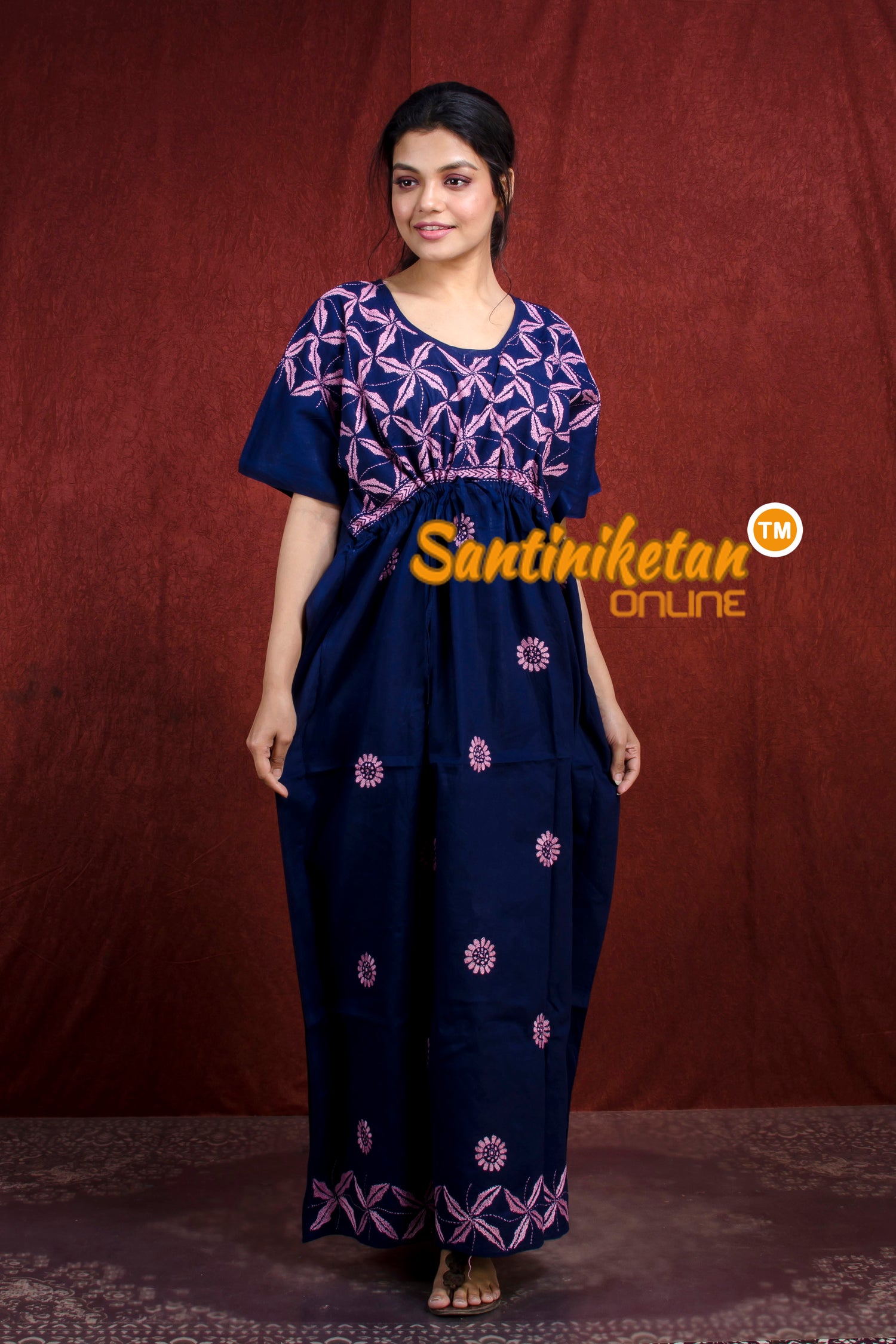 Kantha Hand Embroidery Kaftan SN20218457