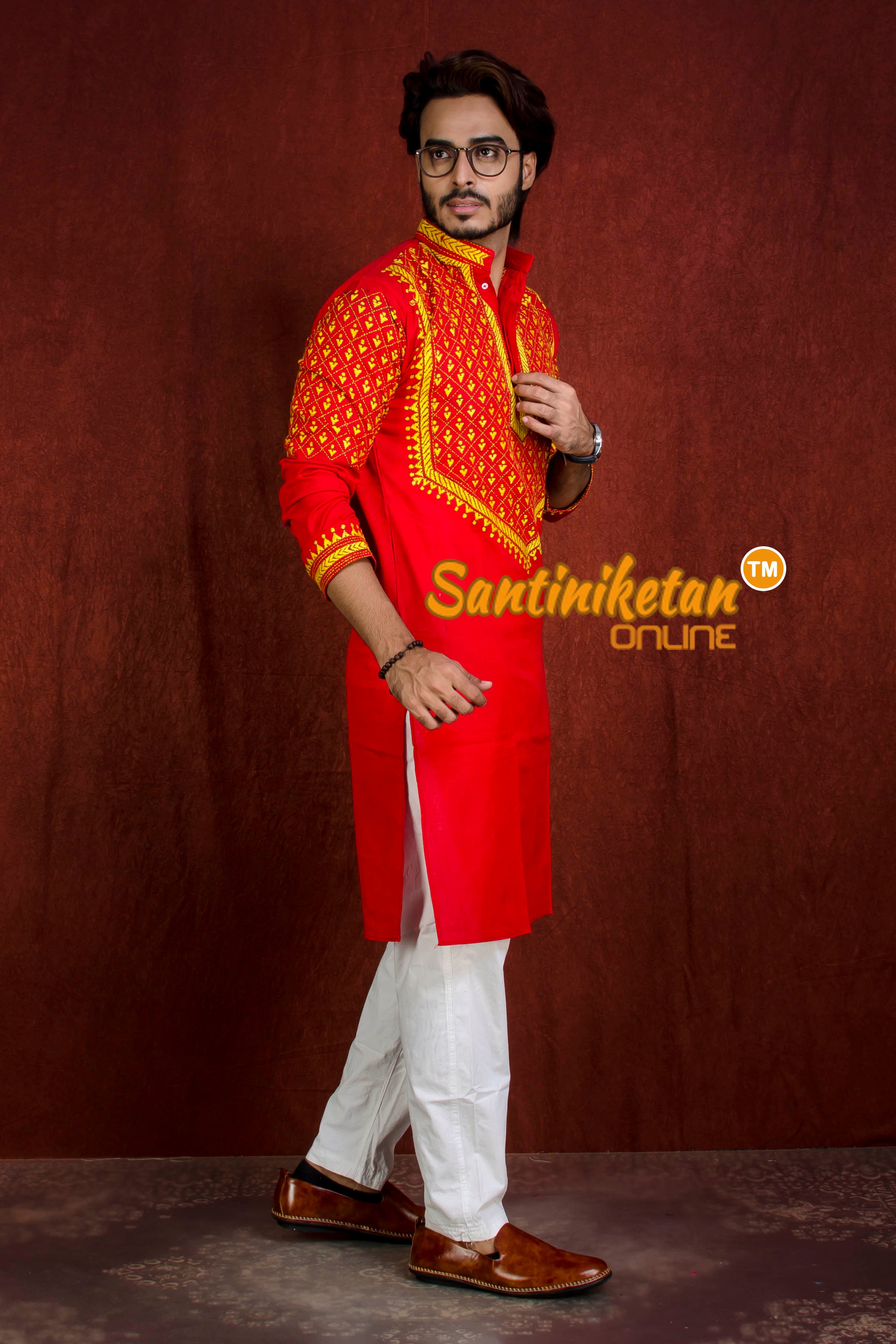 Cotton Kantha Stitch (Hand Embroidery) Kurta SN20216185