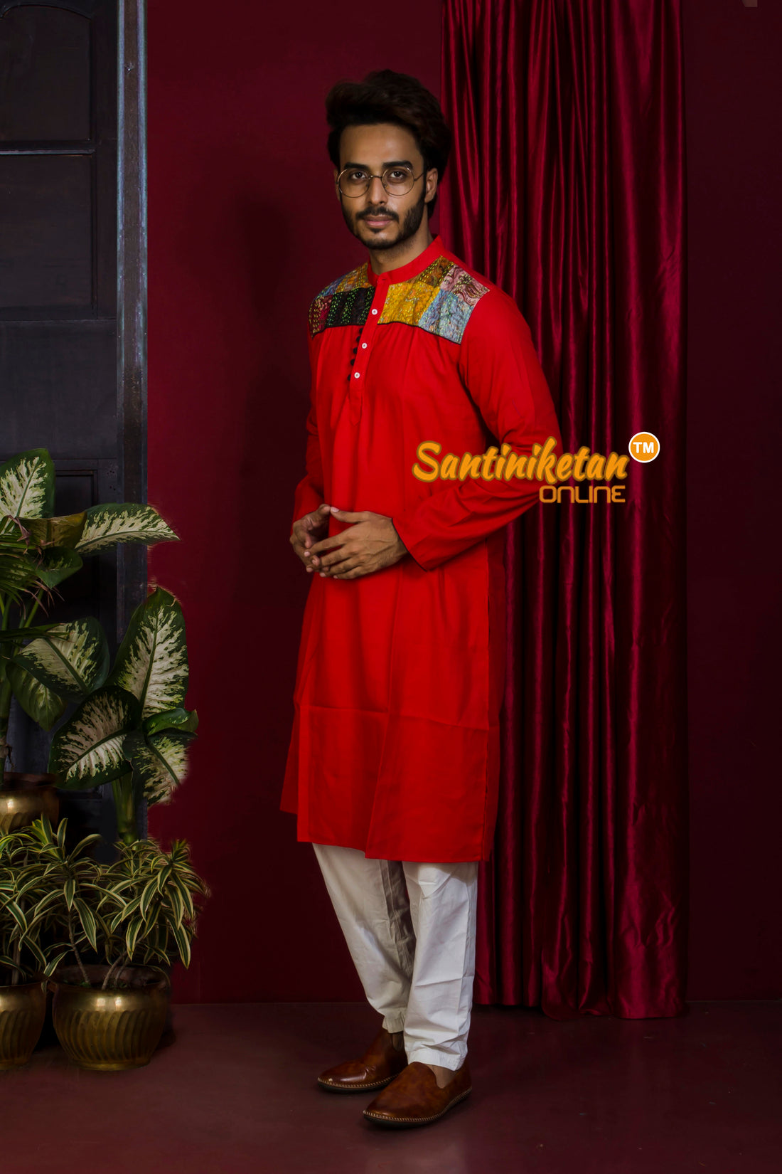 Cotton Kantha Silk Patch Designed Panjabi SN20221621