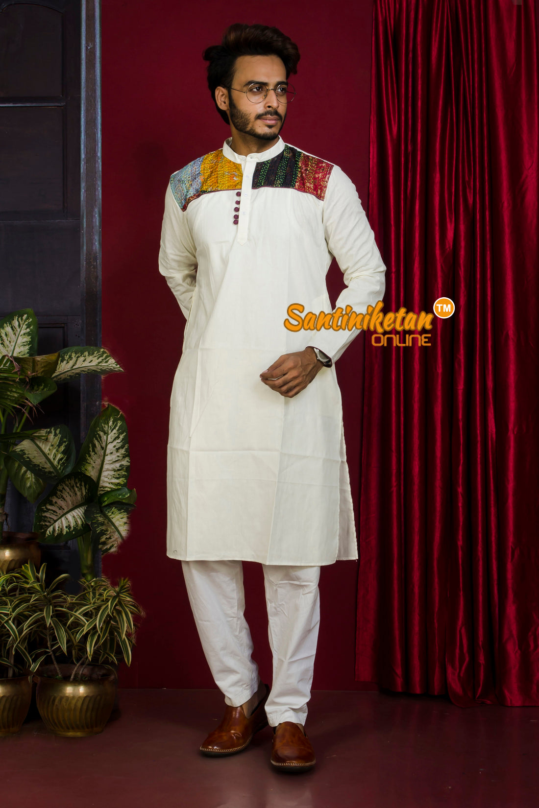 Cotton Kantha Silk Patch Designed Panjabi SN20221700