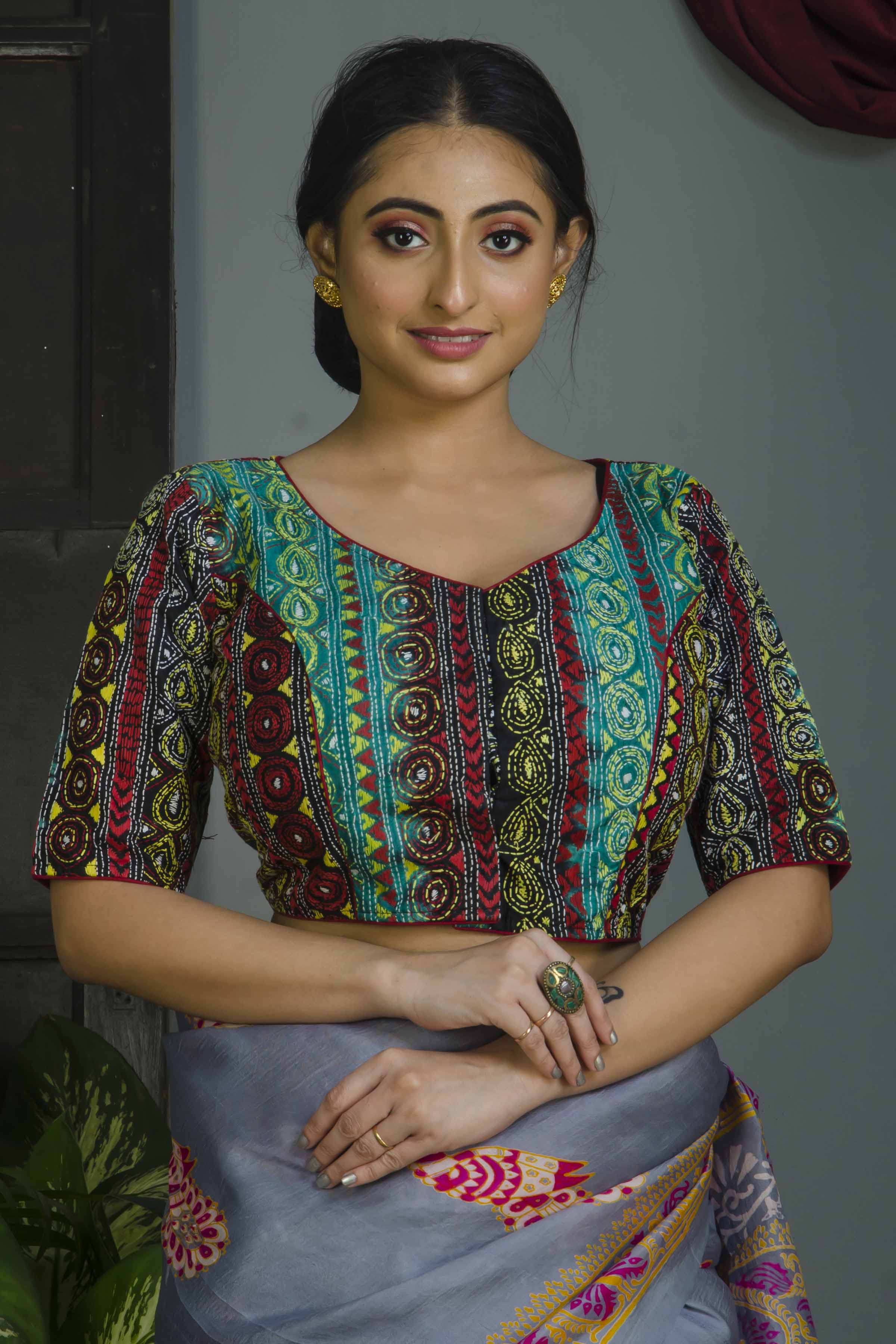 Tussar Kantha Stitch Blouse SN20224485