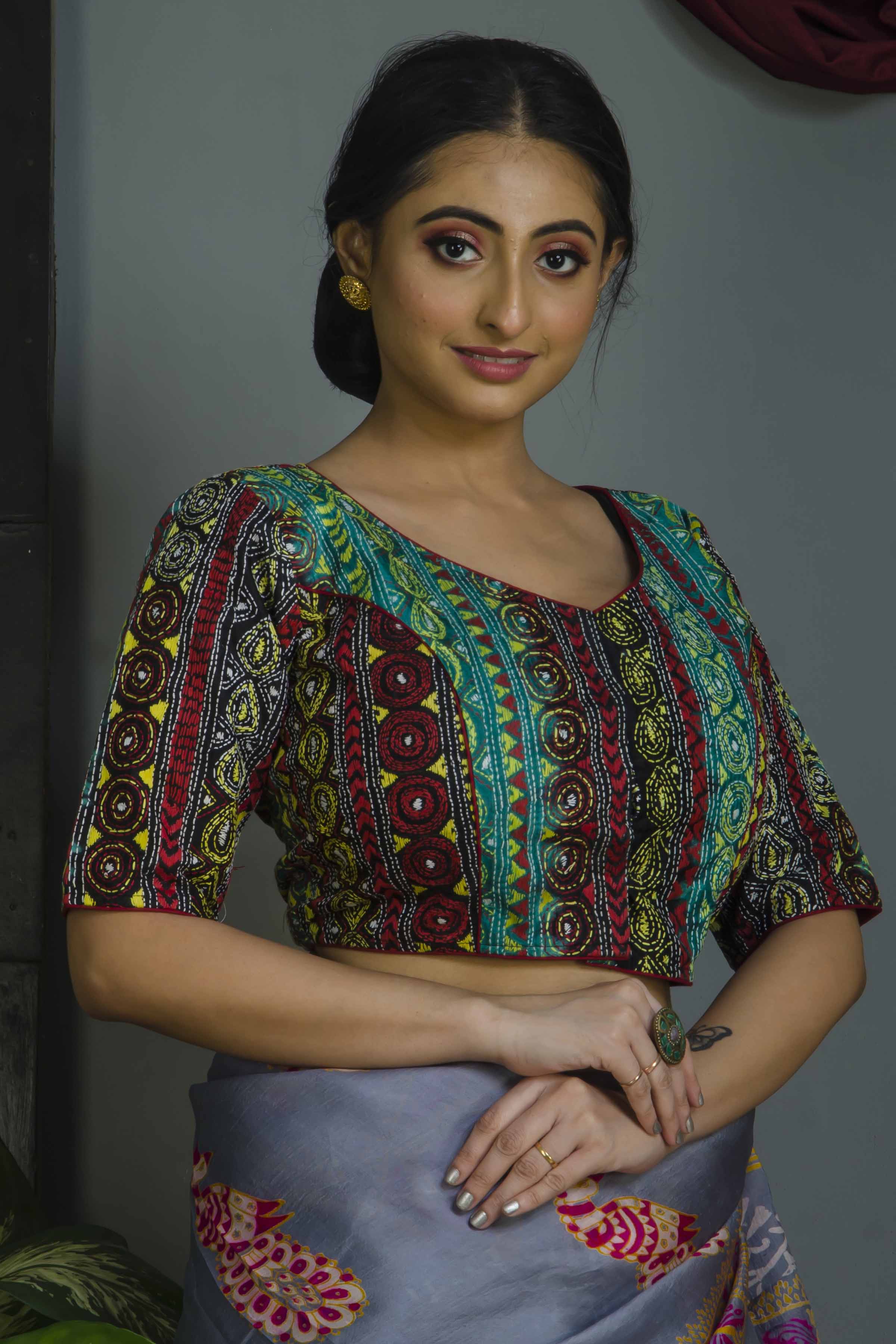 Tussar Kantha Stitch Blouse SN20224485