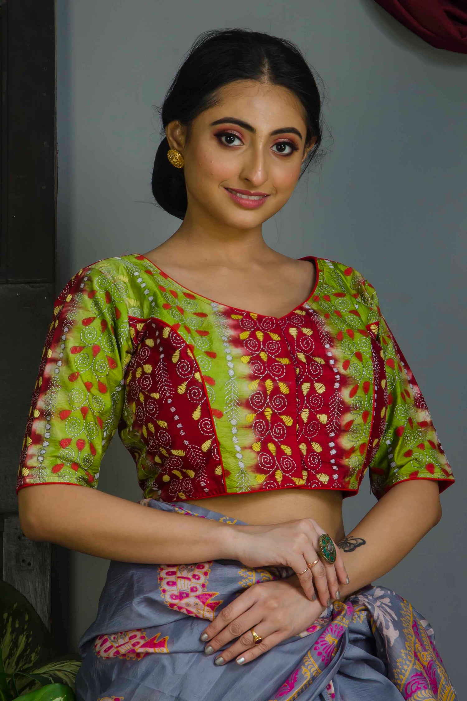 Tussar Kantha Stitch Blouse SN20224506