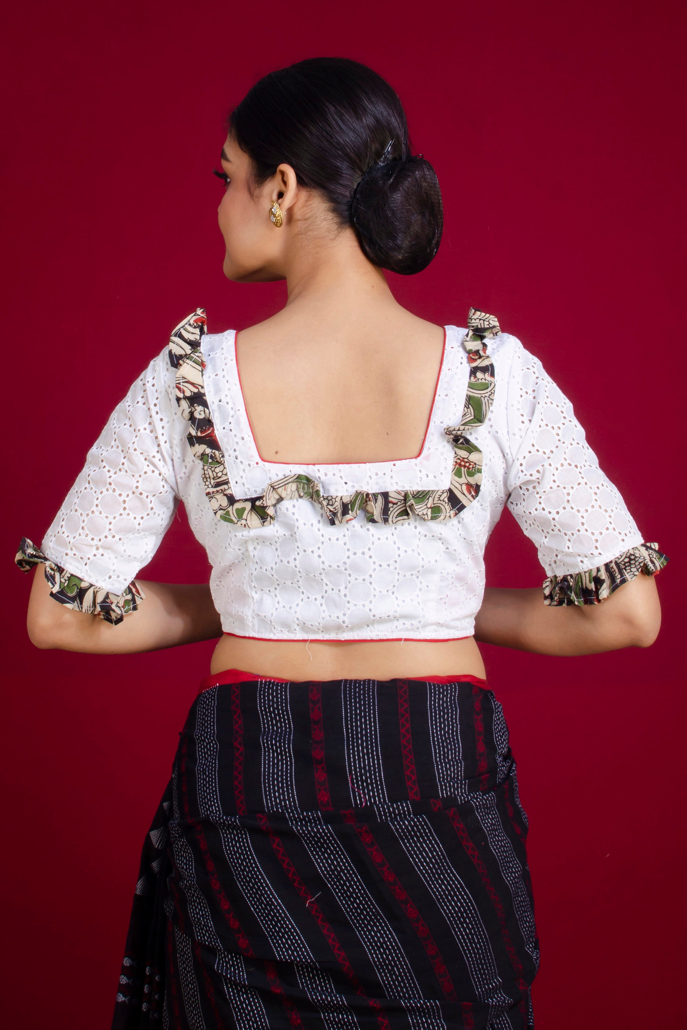 Pure Cotton soft Hakoba Blouse SN20225651