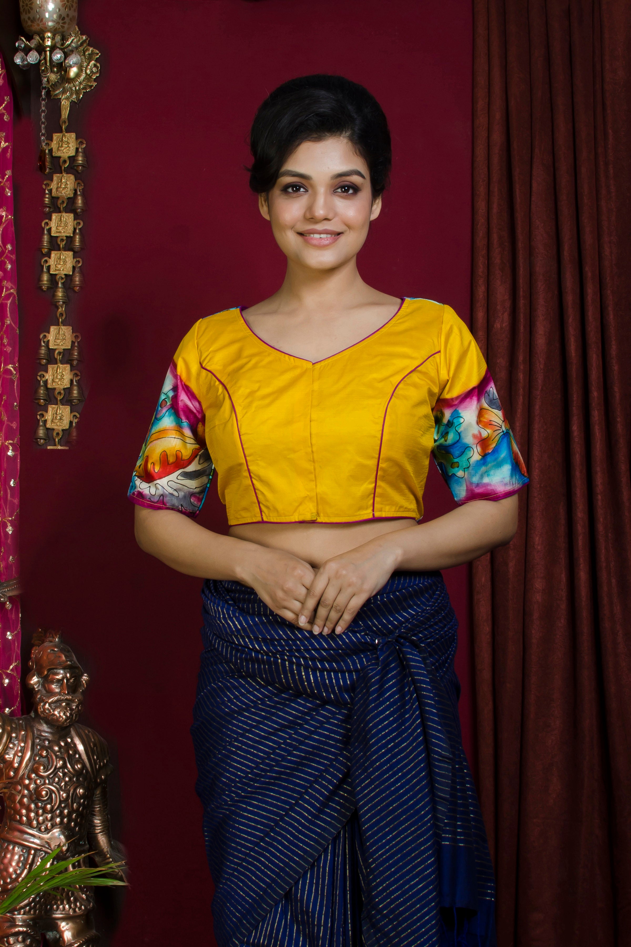 Tussar Hand Batik Blouse SN20227273