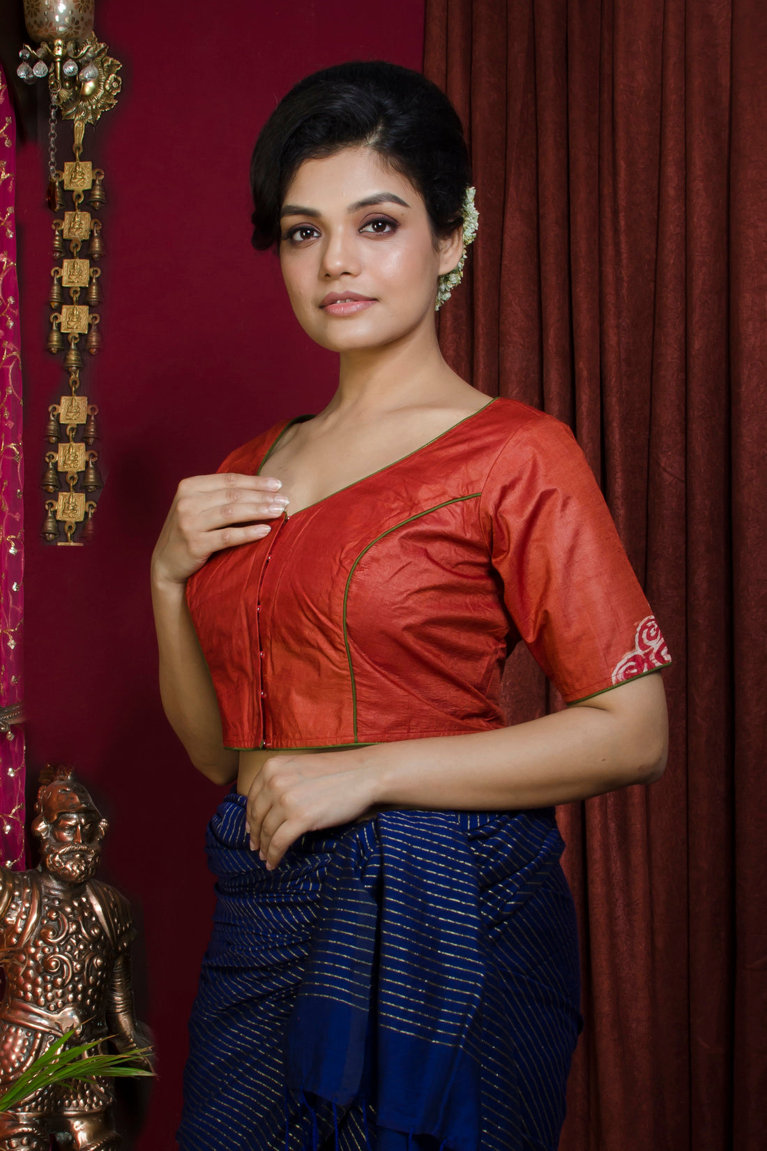 Tussar Hand Batik Blouse SN20227322