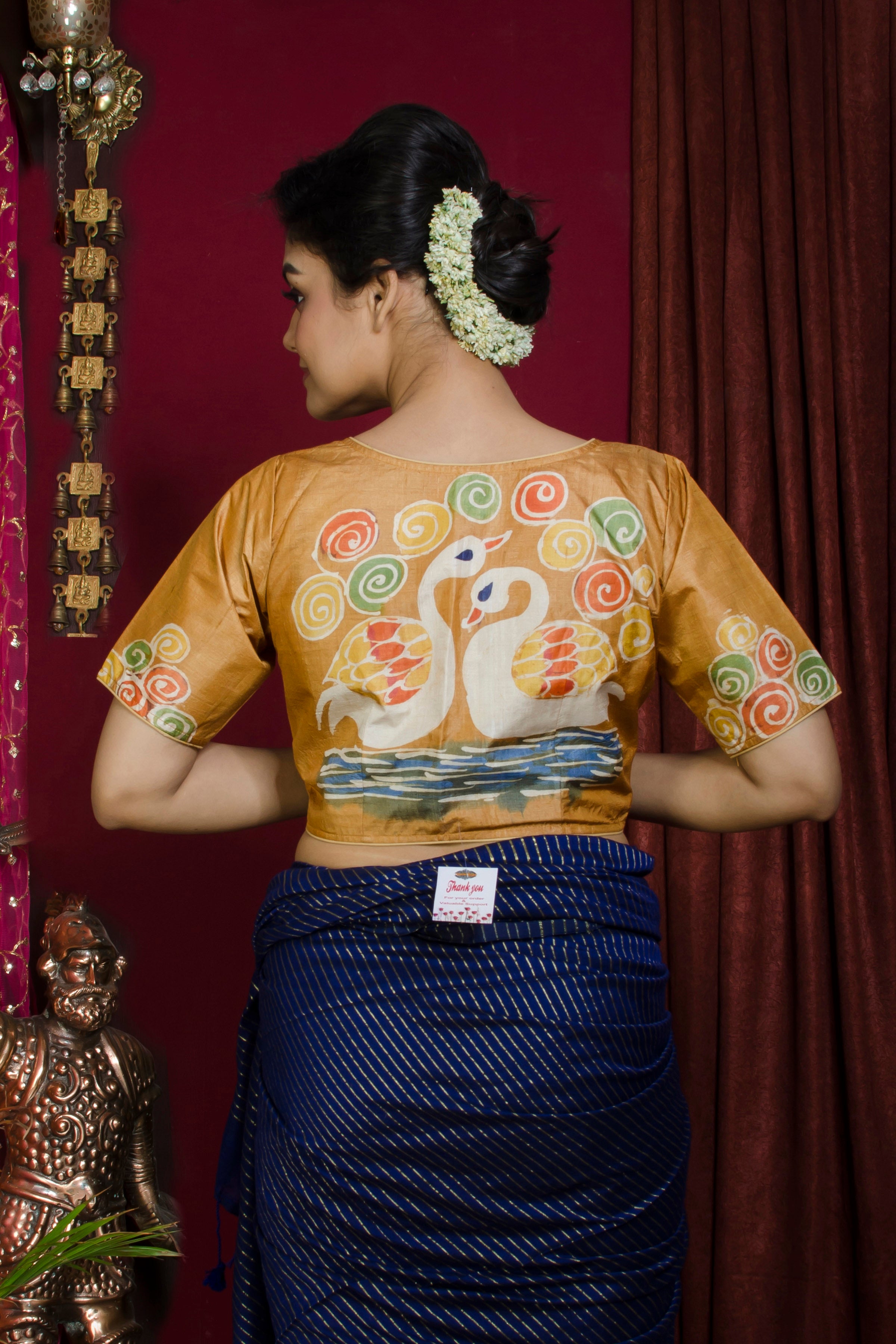 Tussar Hand Batik Blouse SN20227325