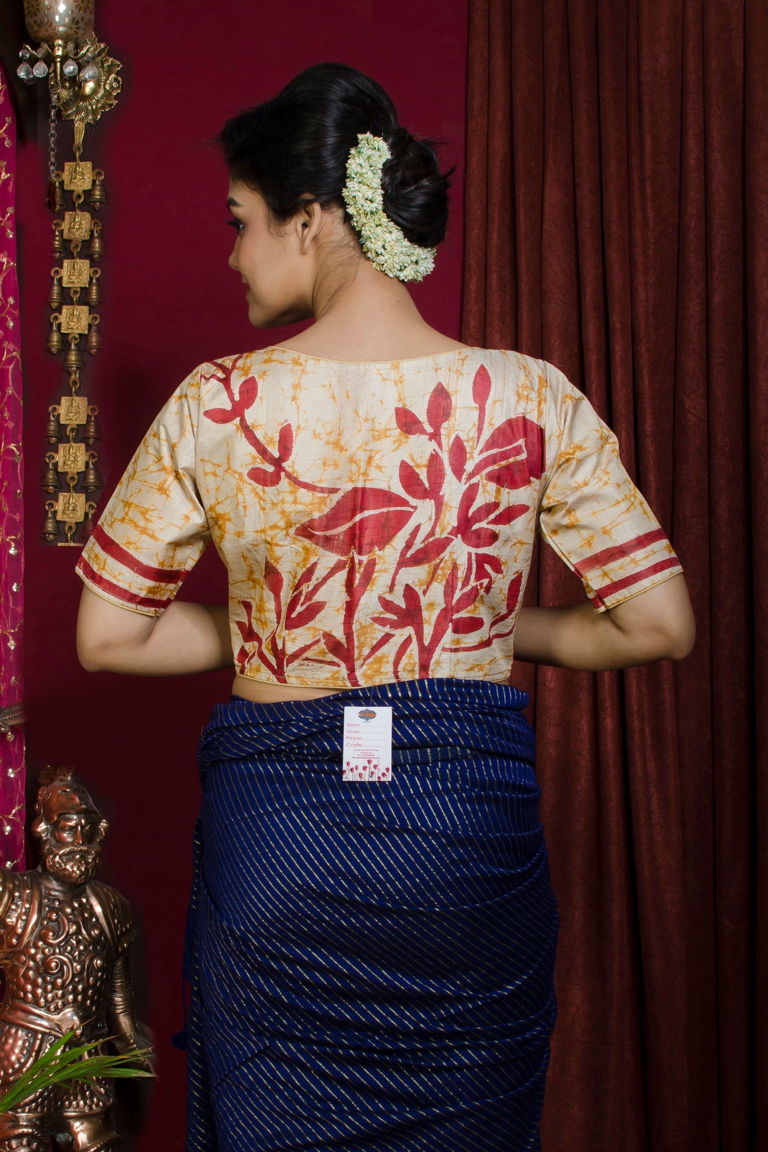 Tussar Hand Batik Blouse SN20227328
