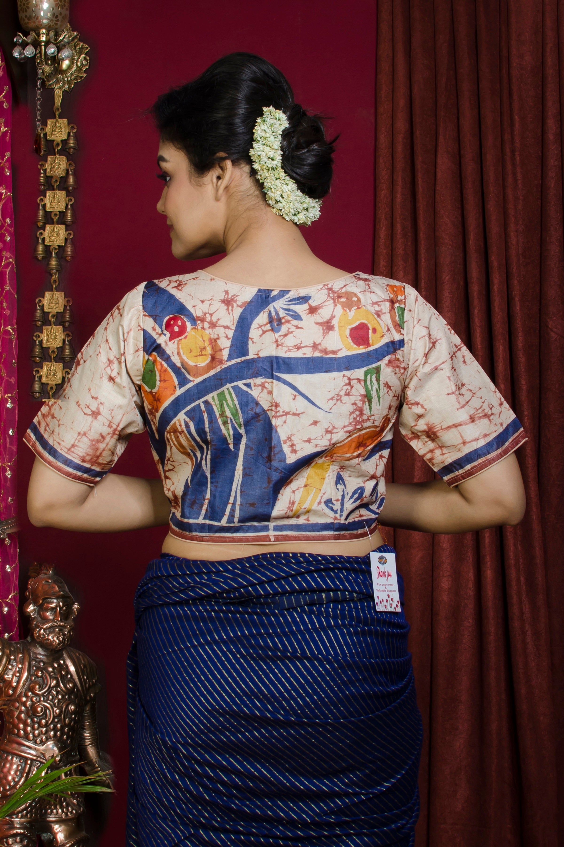 Tussar Hand Batik Blouse SN20227341