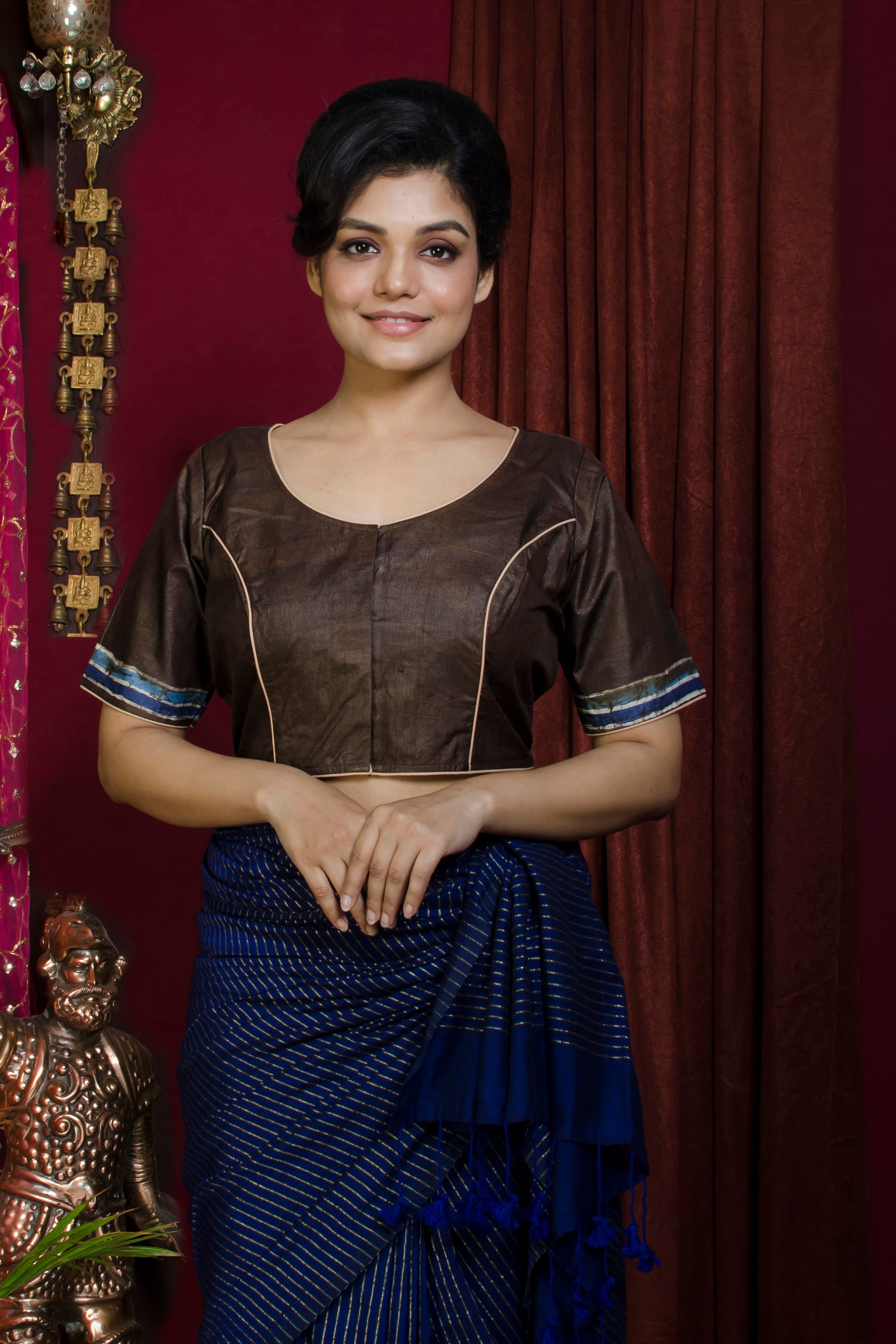 Tussar Hand Batik Blouse SN20227353