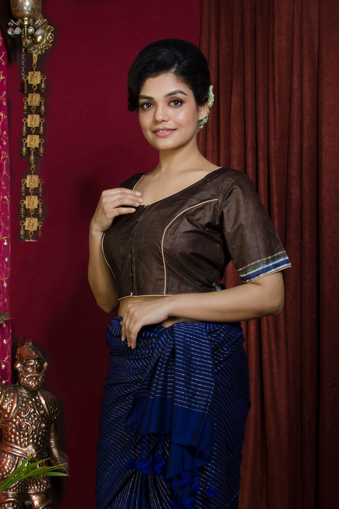 Tussar Hand Batik Blouse SN20227353