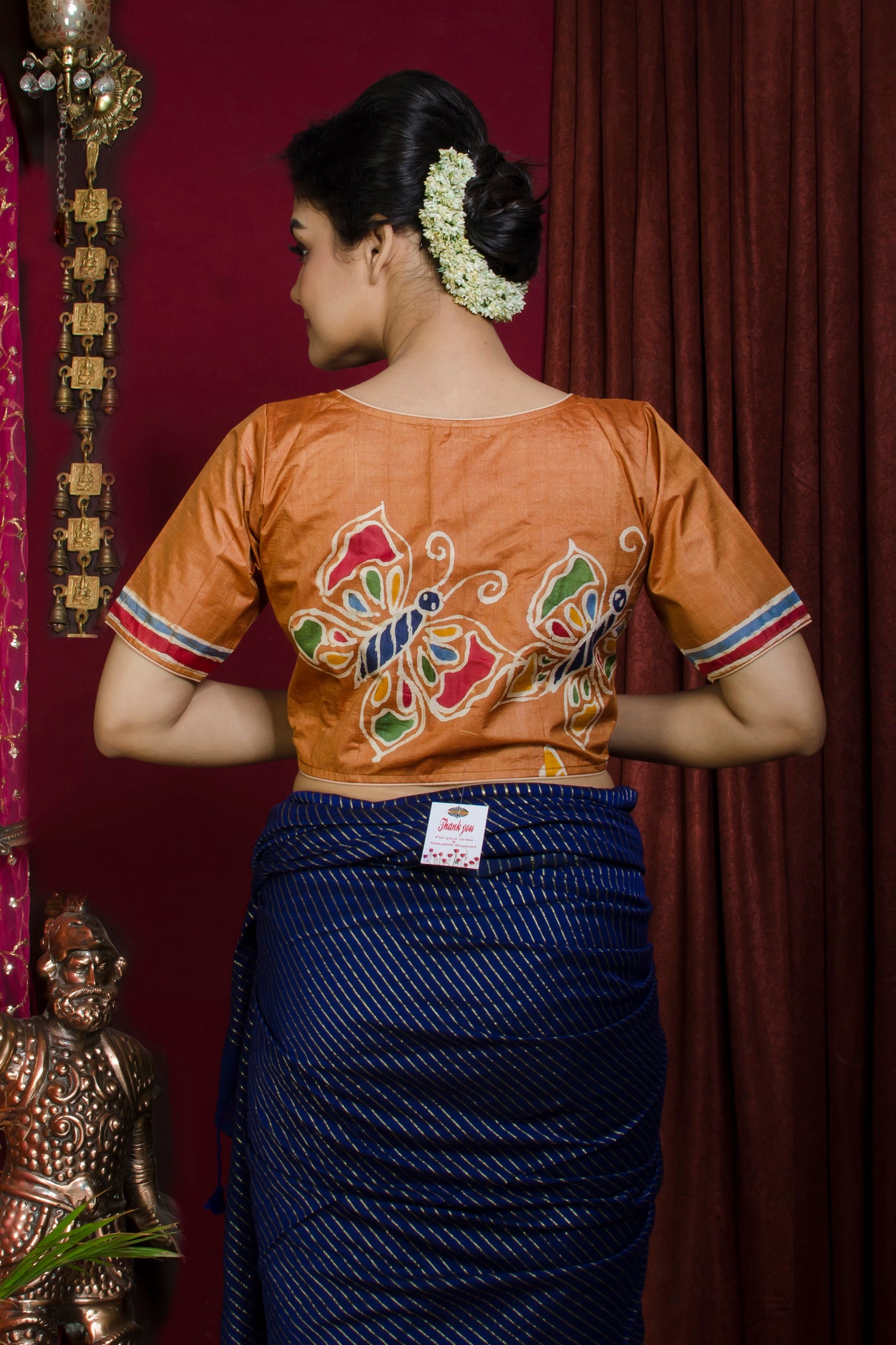 Tussar Hand Batik Blouse SN20227356