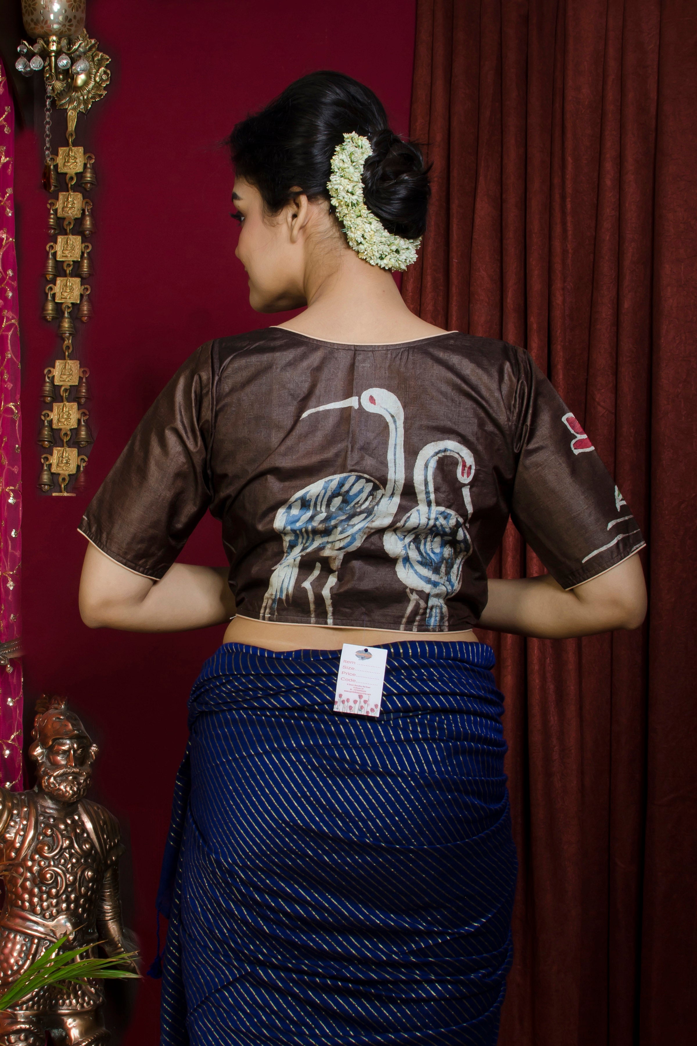 Tussar Hand Batik Blouse SN20227368