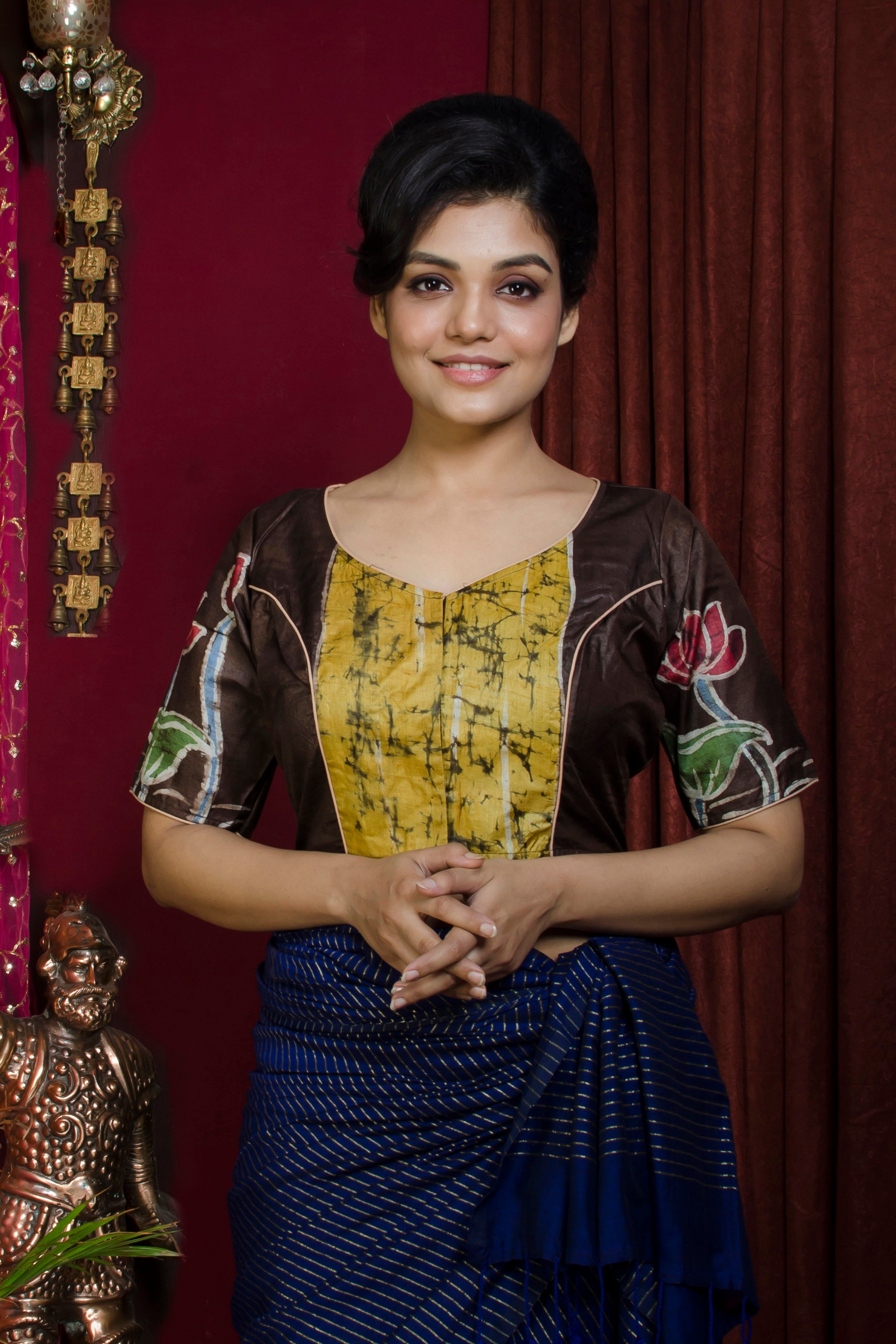 Tussar Hand Batik Blouse SN20227368