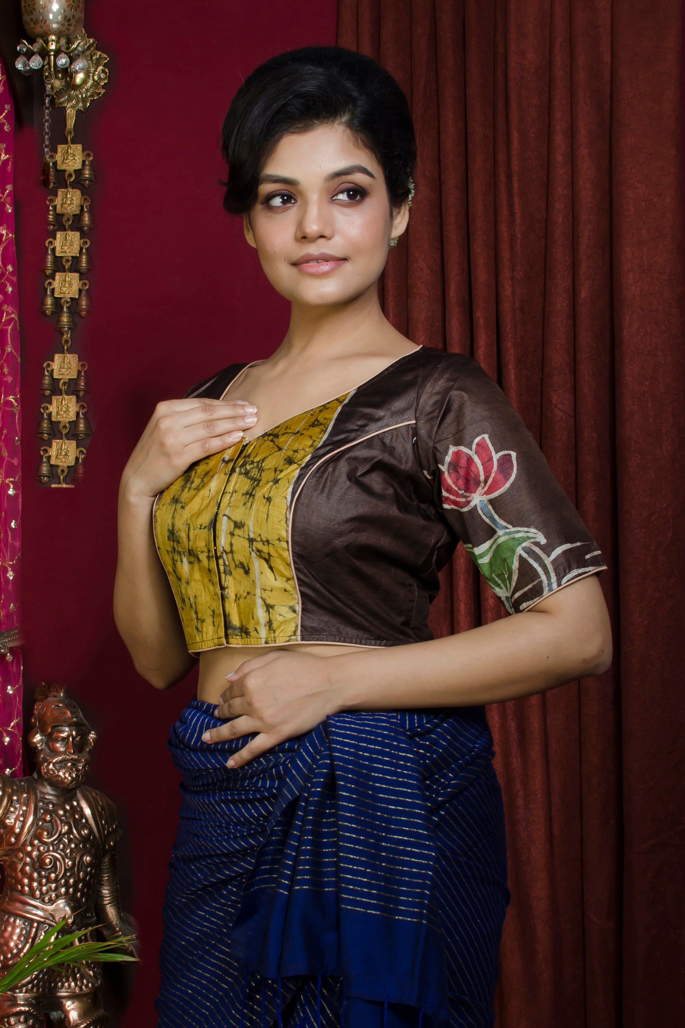 Tussar Hand Batik Blouse SN20227368