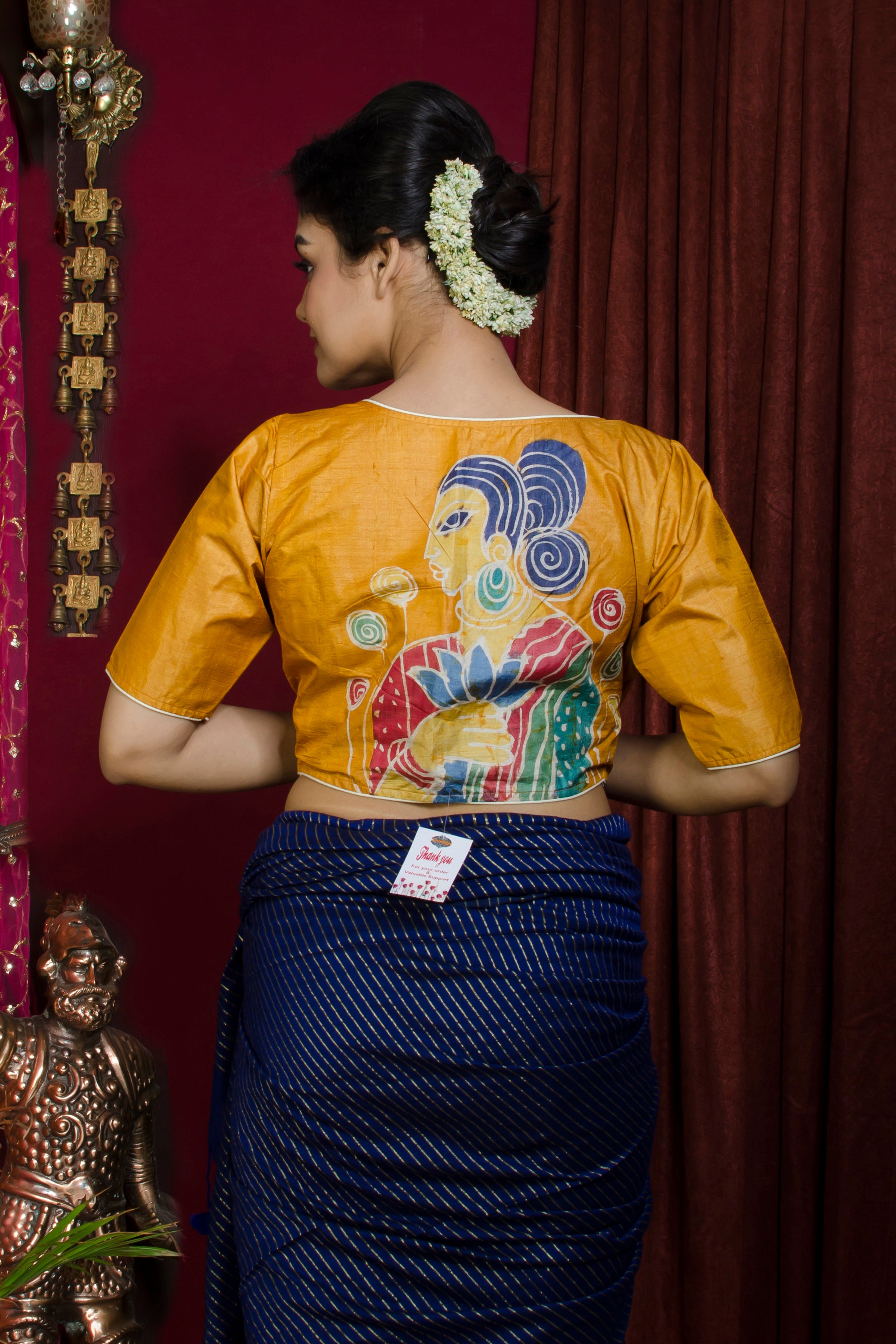 Tussar Hand Batik Blouse SN20227374