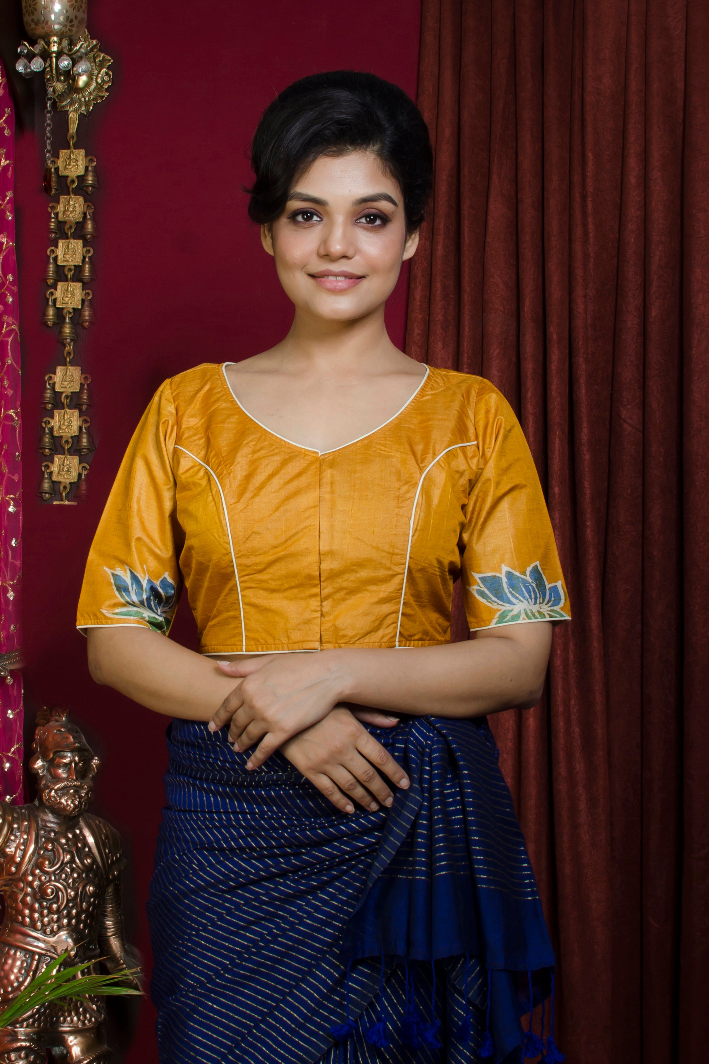 Tussar Hand Batik Blouse SN20227374