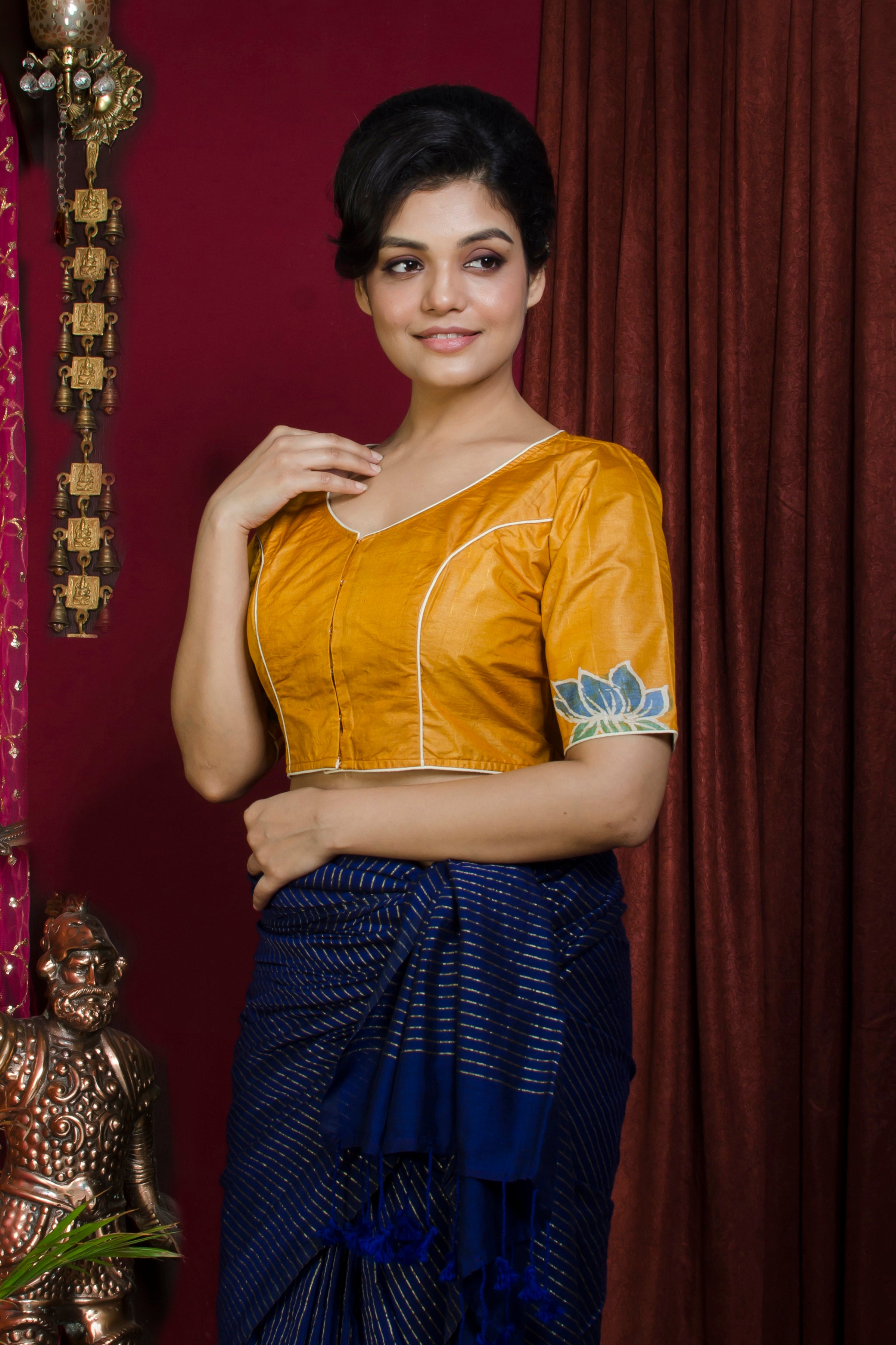 Tussar Hand Batik Blouse SN20227374