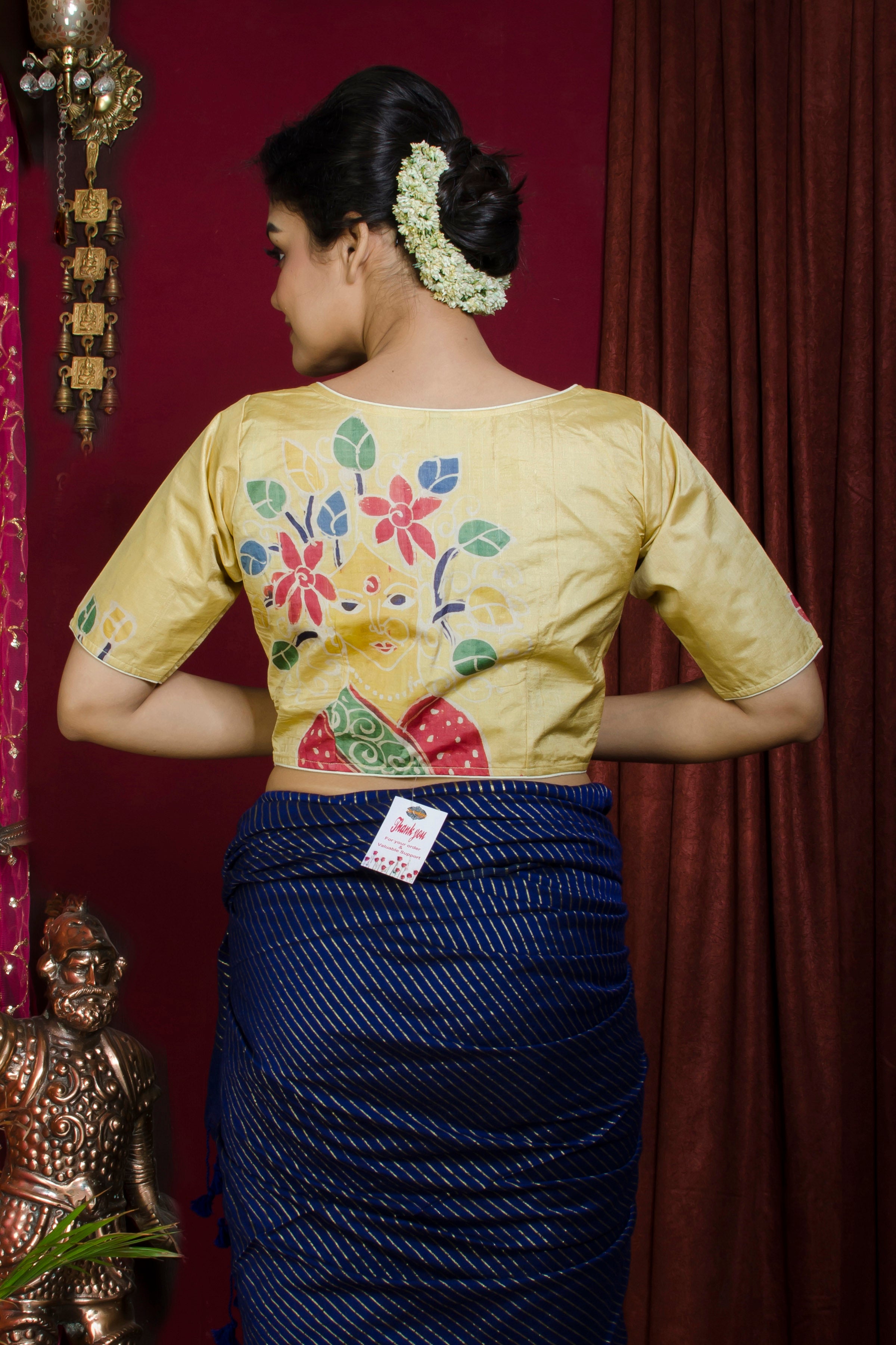 Tussar Hand Batik Blouse SN20227389