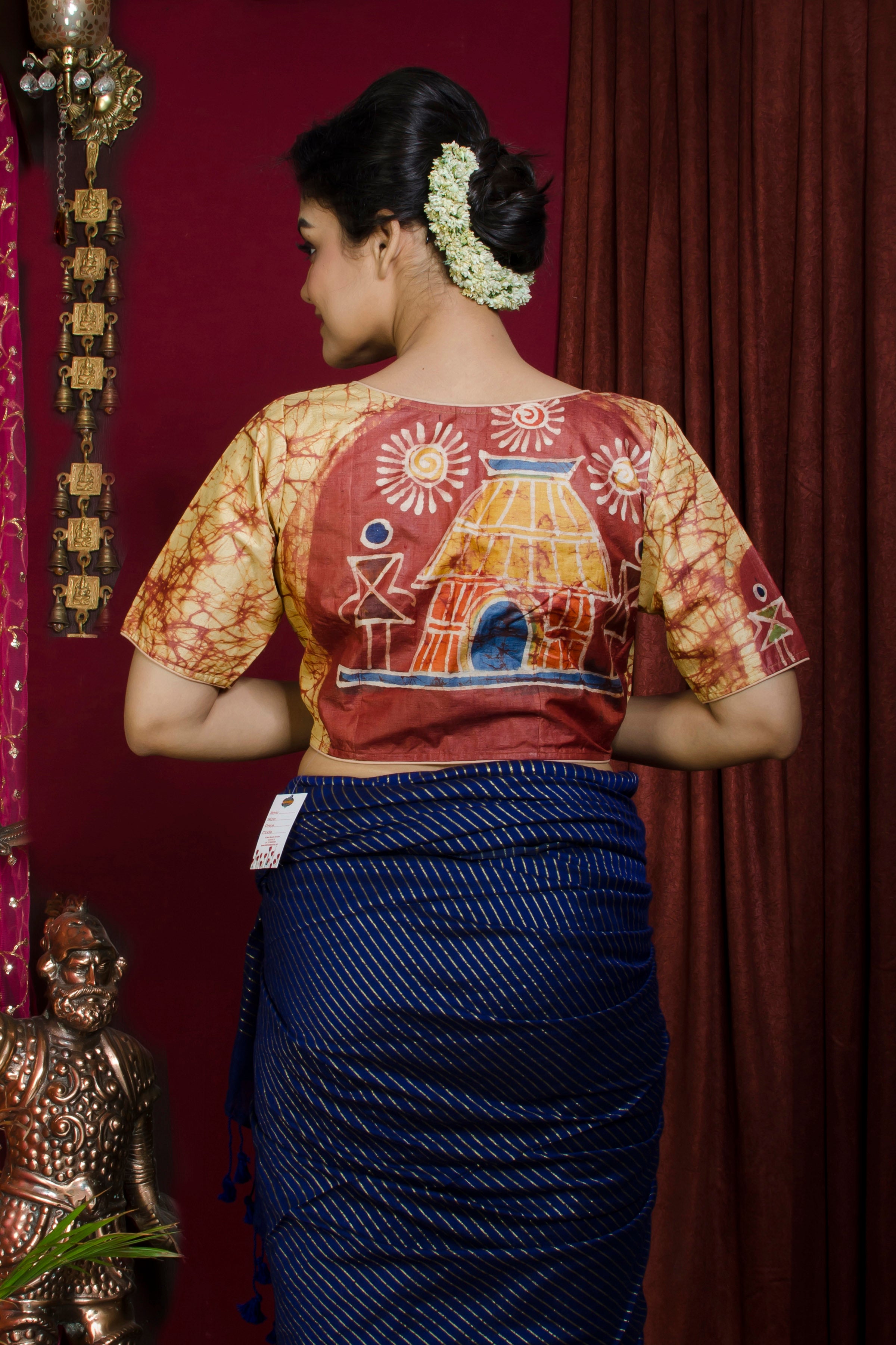 Tussar Hand Batik Blouse SN20227395