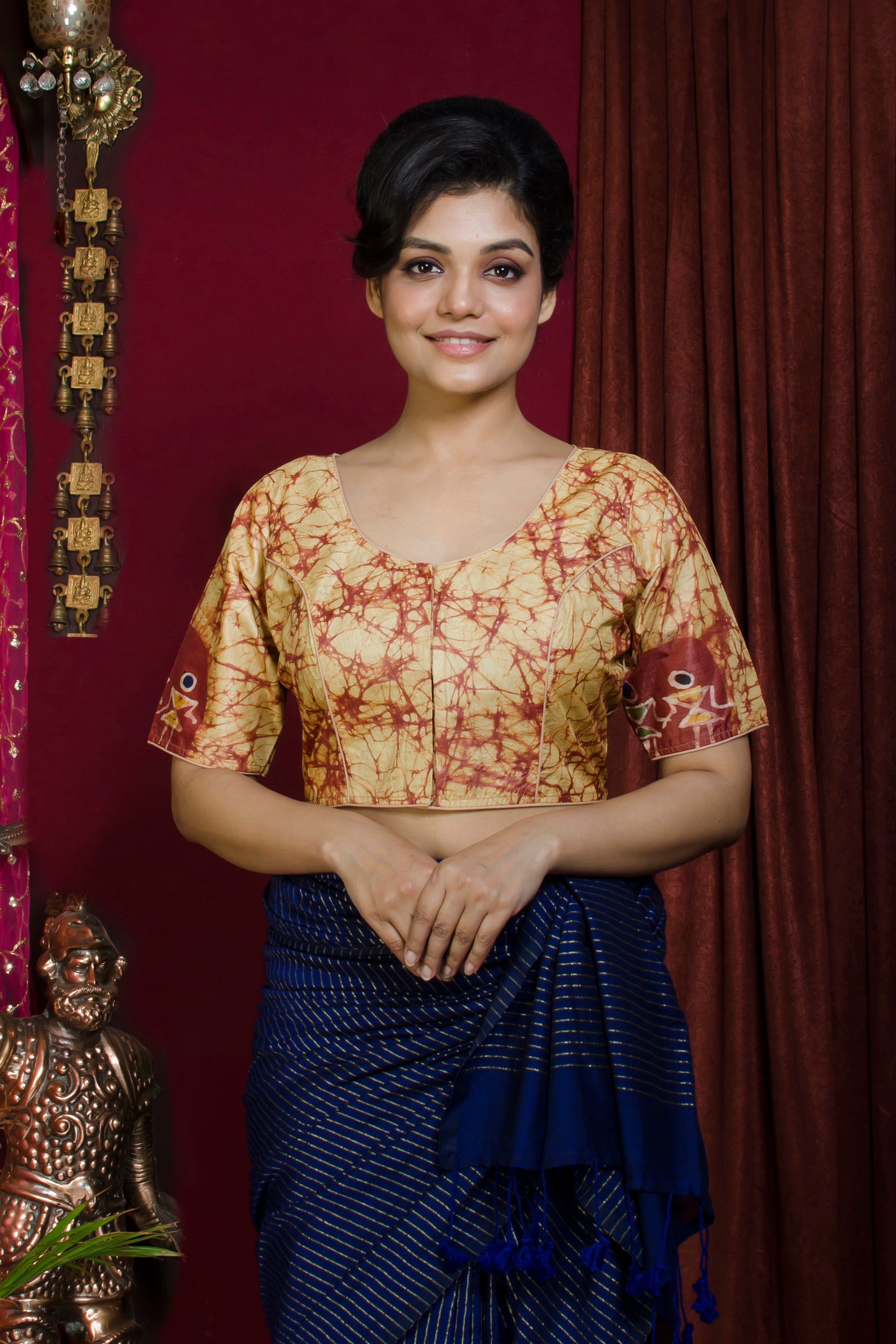 Tussar Hand Batik Blouse SN20227395
