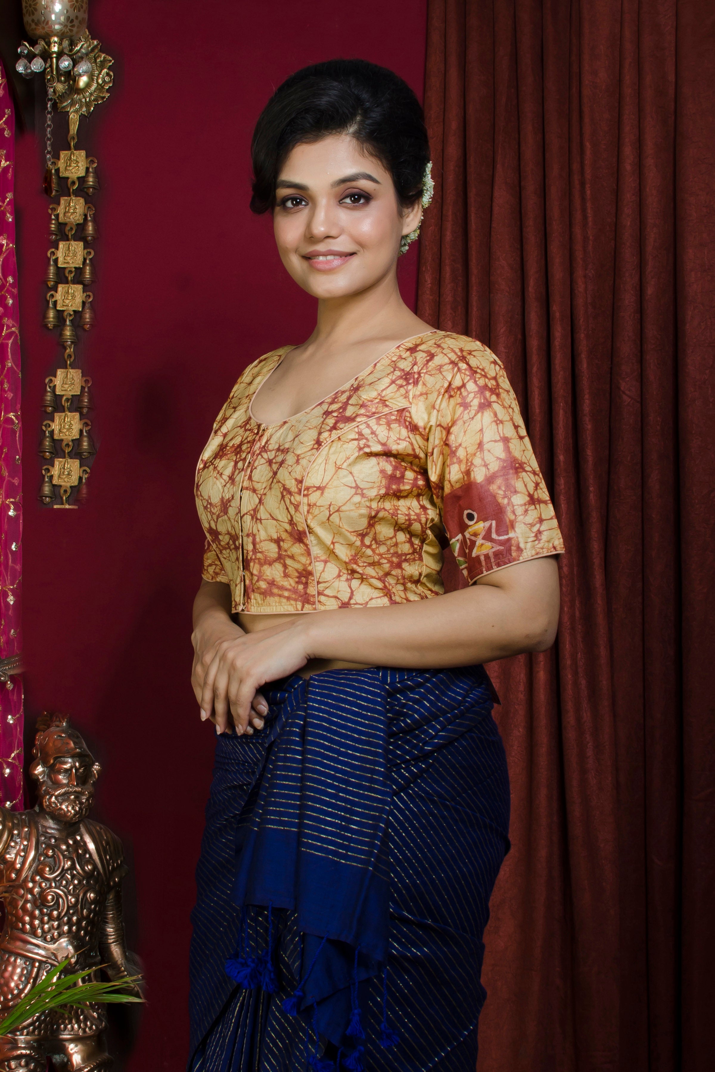 Tussar Hand Batik Blouse SN20227395