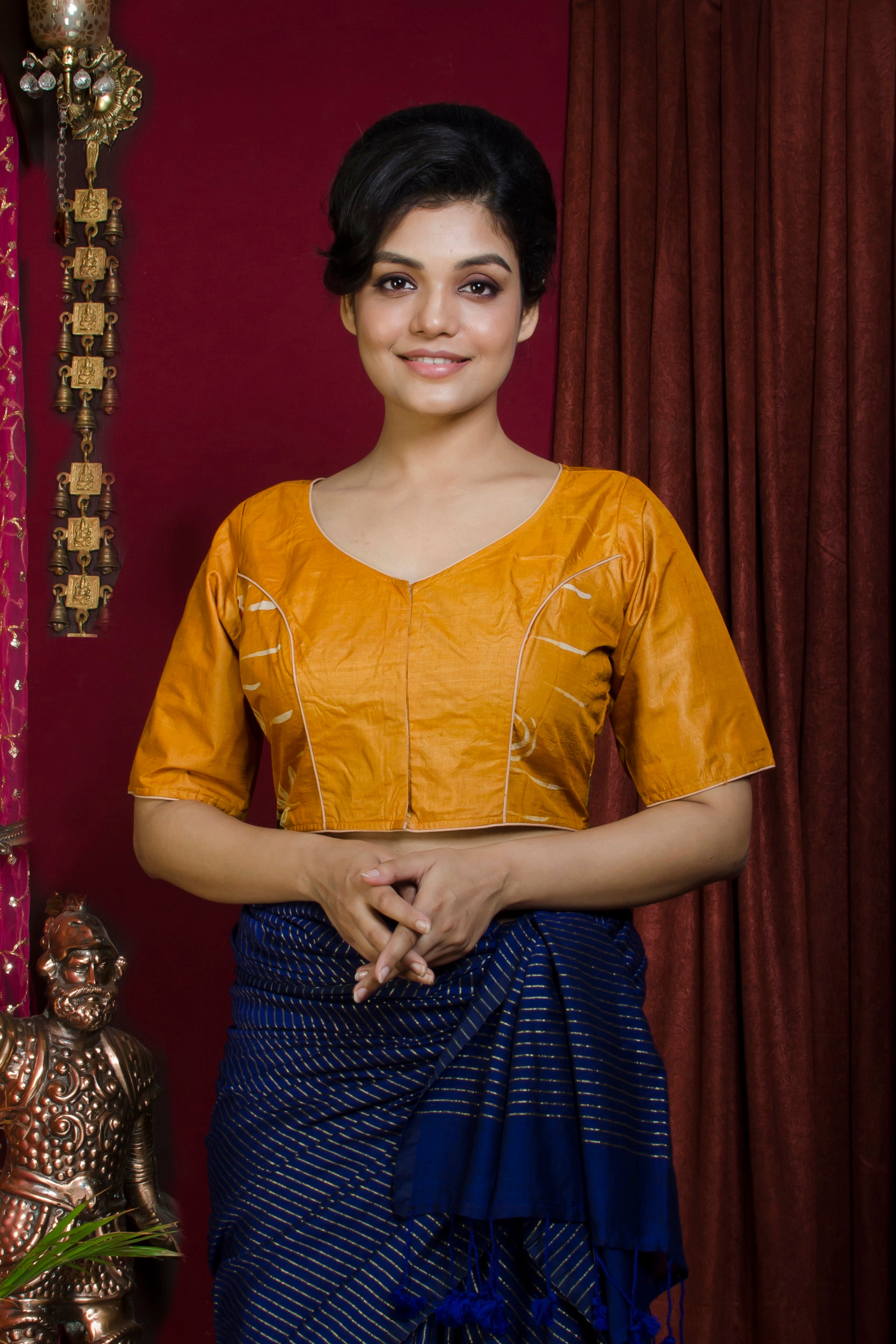 Tussar Hand Batik Blouse SN20227416