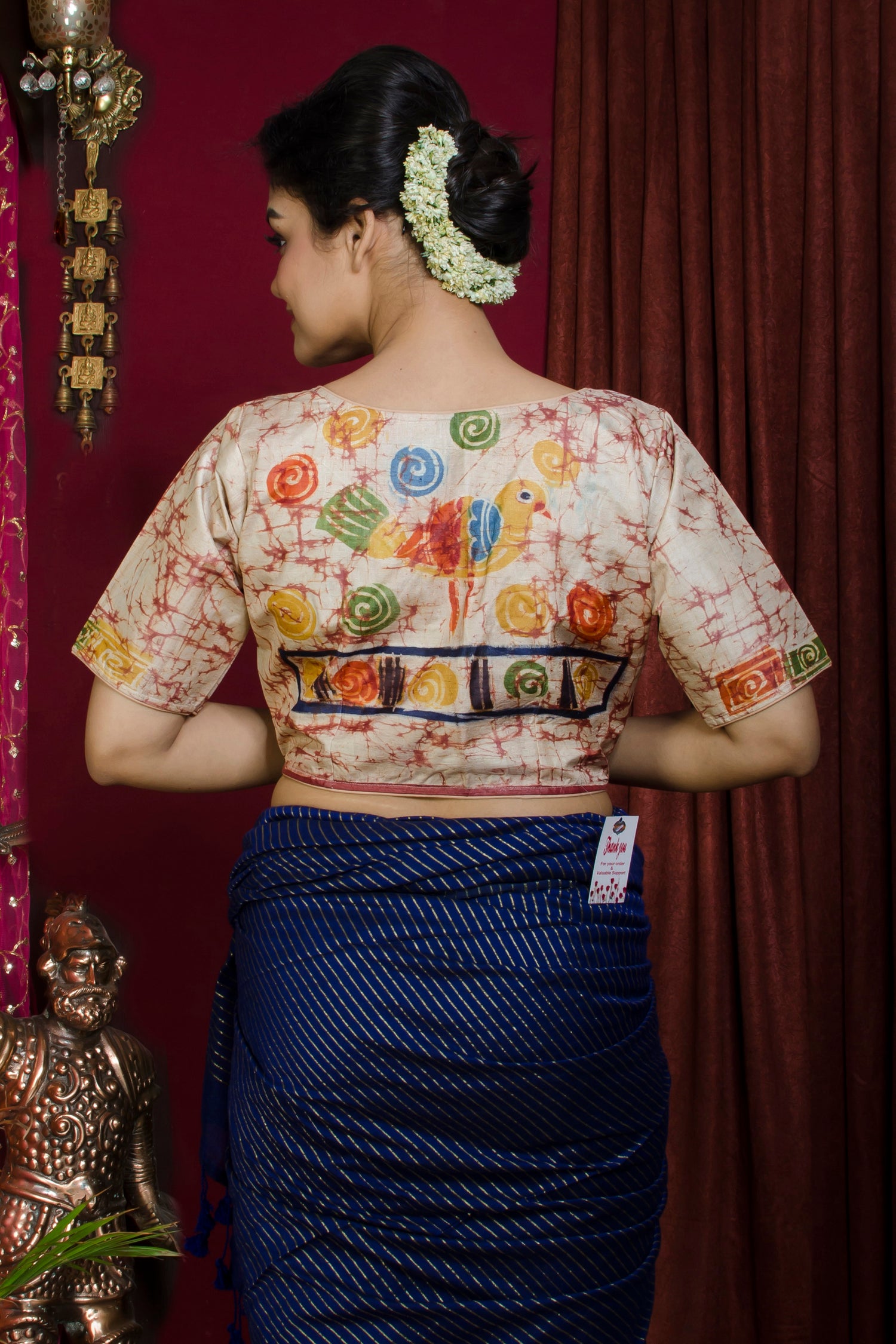 Tussar Hand Batik Blouse SN20227422