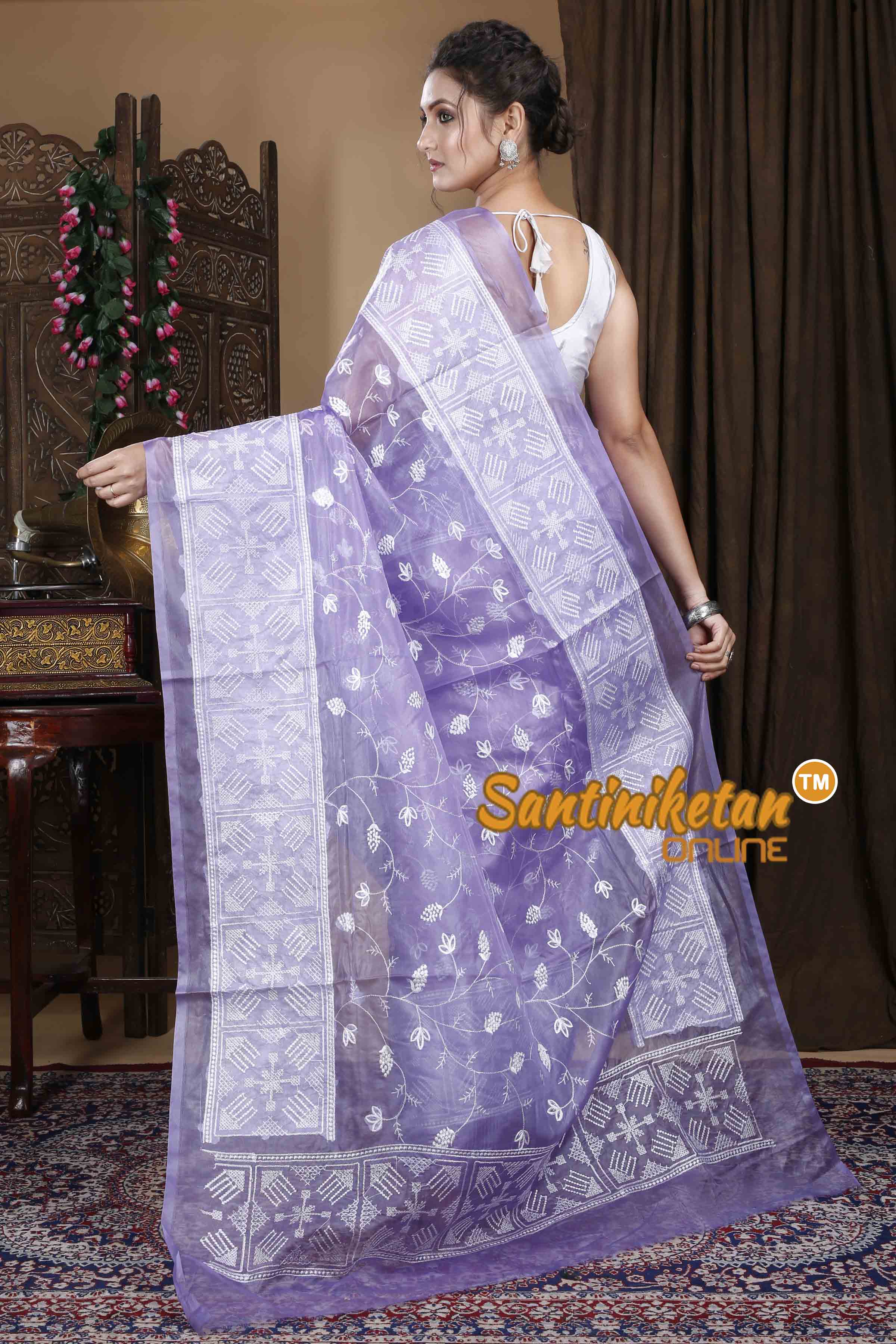 Kota Semi Organza Embroidery Saree SN202310025