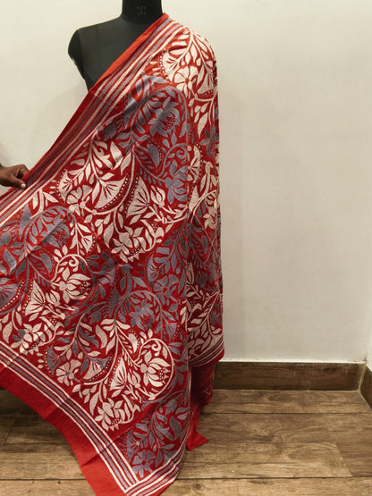 Pure Bangalore Silk Kantha Stitch Dupatta SN26KD99