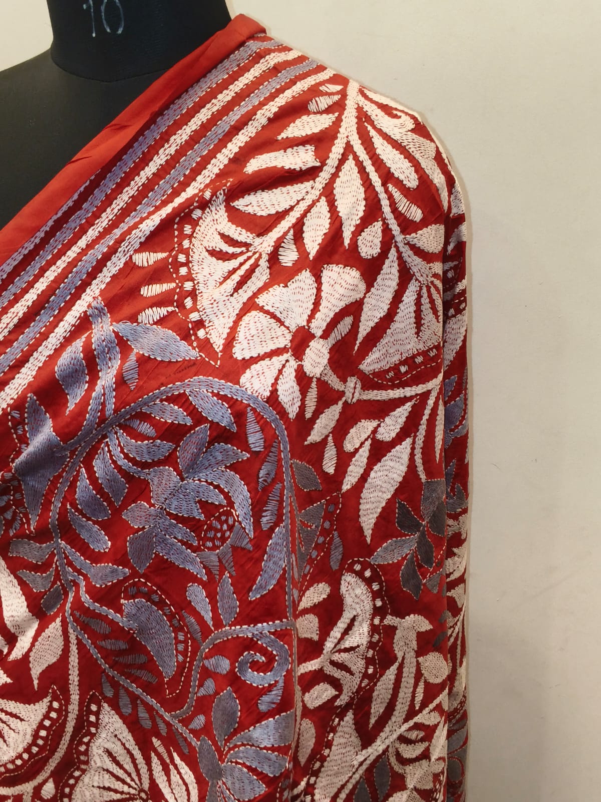 Pure Bangalore Silk Kantha Stitch Dupatta SN26KD99