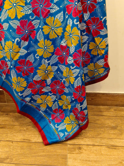 Pure Bangalore Silk Kantha Stitch Dupatta SN26KD100