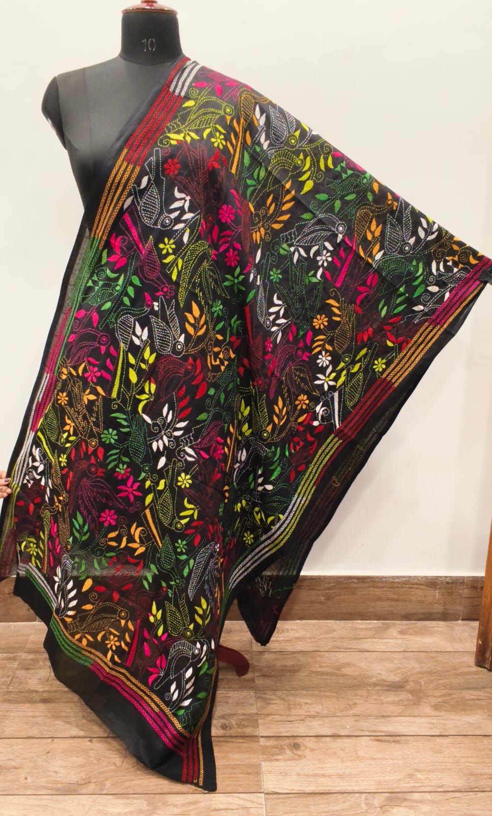 Cotton Kantha Stitch Dupatta SN26KD183