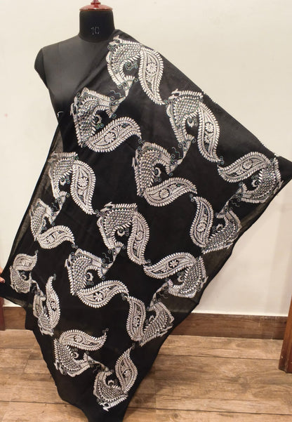 Cotton Kantha Stitch Dupatta SN26KD184