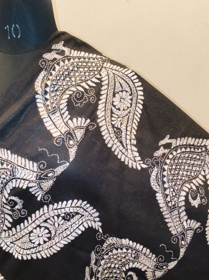 Cotton Kantha Stitch Dupatta SN26KD184