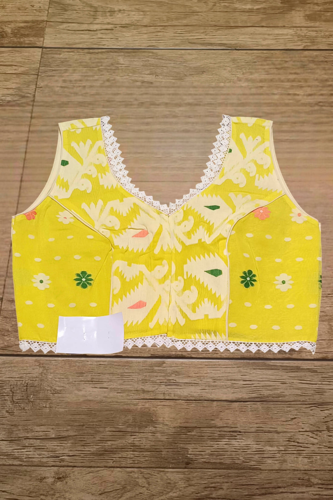 Sleeveless Rasham Jamdani Blouse SN2025WP047