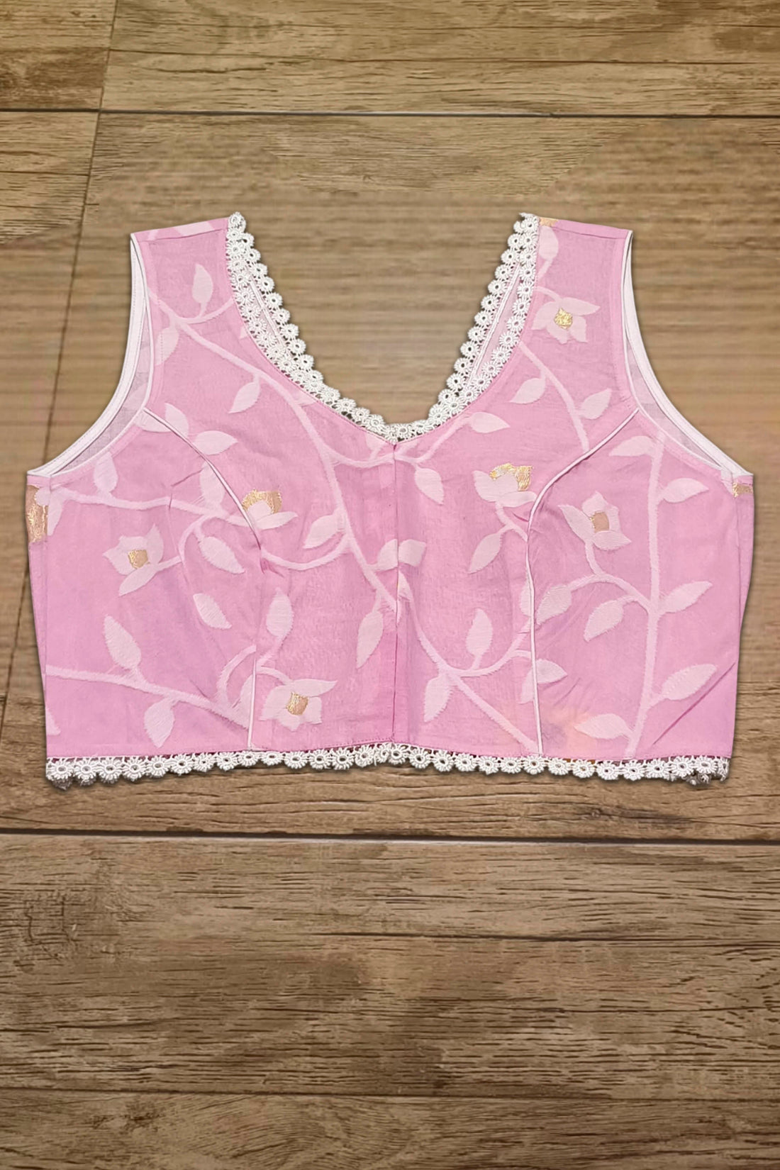Sleeveless Rasham Jamdani Blouse SN2025WP050