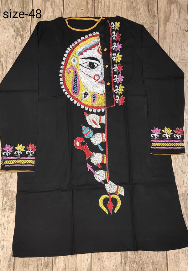 Cotton Kantha Stitch (Hand Embroidery) Panjabi SN2023WPCK55