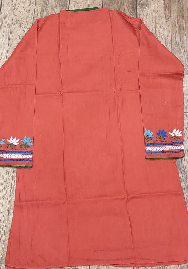 Cotton Kantha Stitch (Hand Embroidery) Panjabi SN2023WPCK59