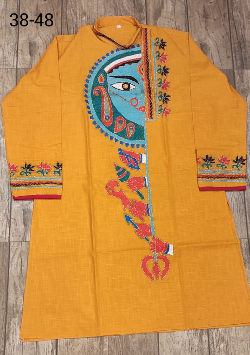 Cotton Kantha Stitch (Hand Embroidery) Panjabi SN2023WPCK84