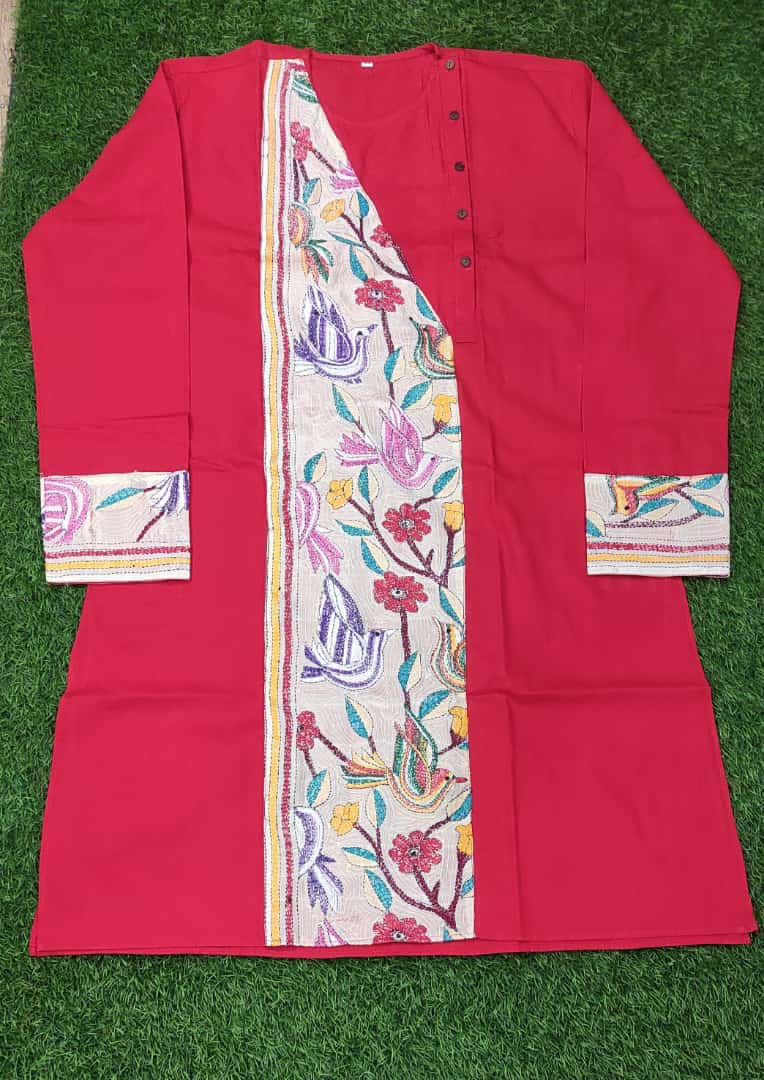 Cotton Kantha Stitch Patch Panjabi SN2023WPCK95