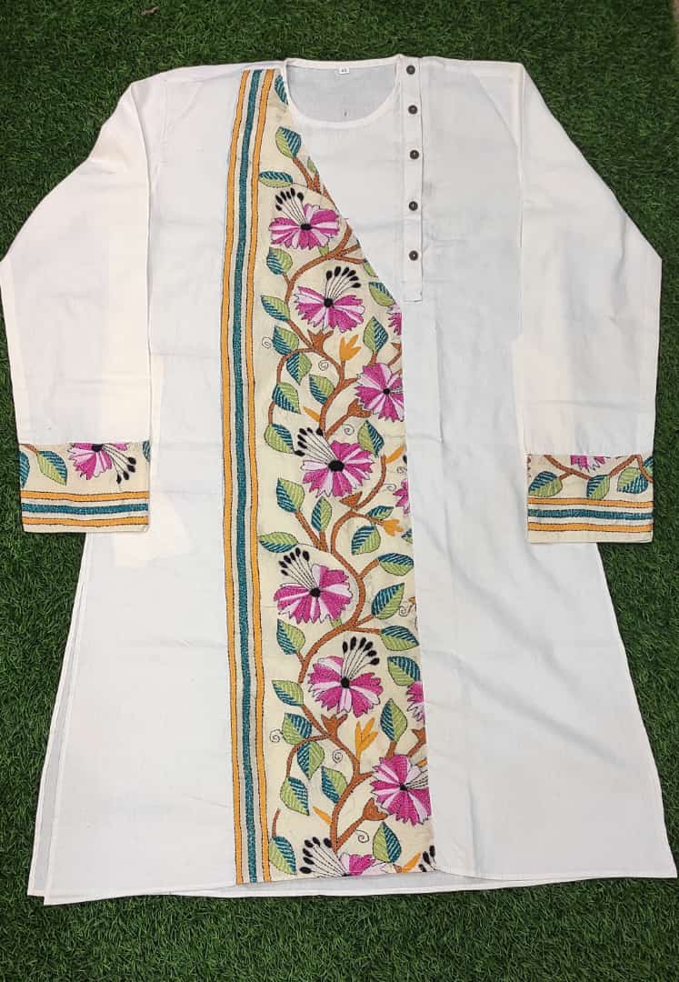 Cotton Kantha Stitch Patch Panjabi SN2023WPCK97