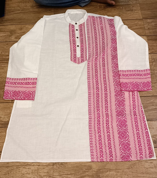 Designed Pure Cotton Panjabi SN2024WP105