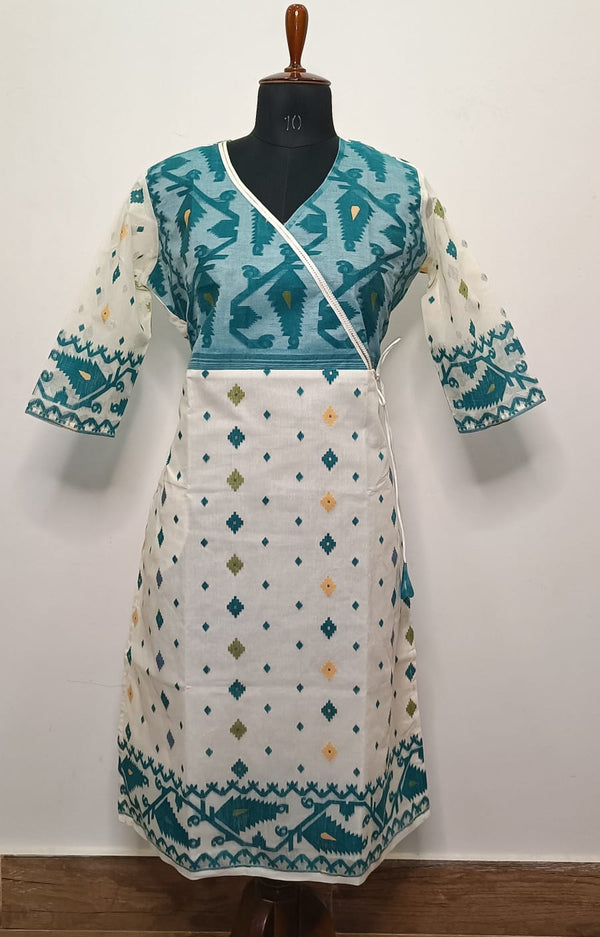 Resham Jamdani Kurti SN2023WPRJ107