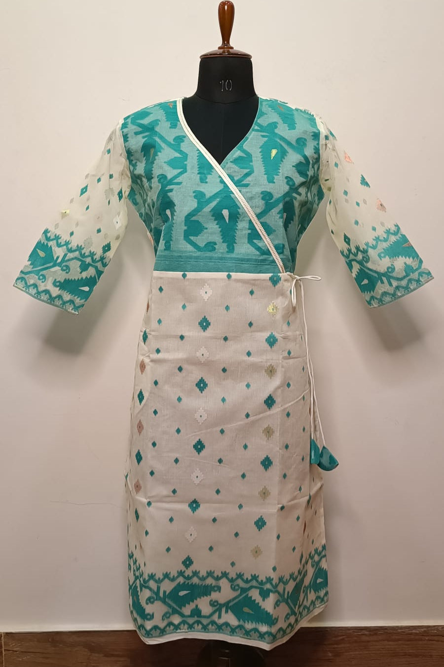 Resham Jamdani Kurti SN2023WPRJ110