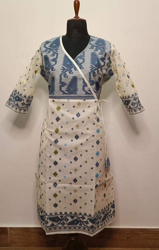 Resham Jamdani Kurti SN2023WPRJ111