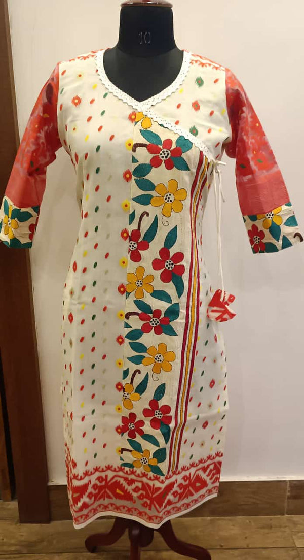 Resham Jamdani Kurti SN2023WPRJ116