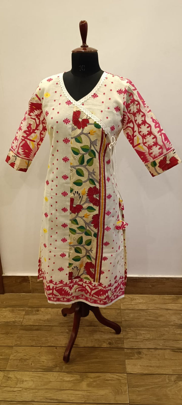 Resham Jamdani Kurti SN2023WPRJ117