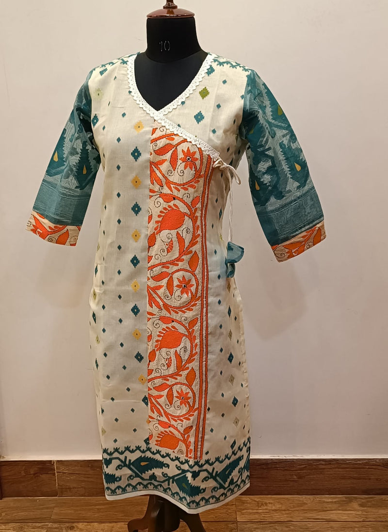 Resham Jamdani Kurti SN2023WPRJ118