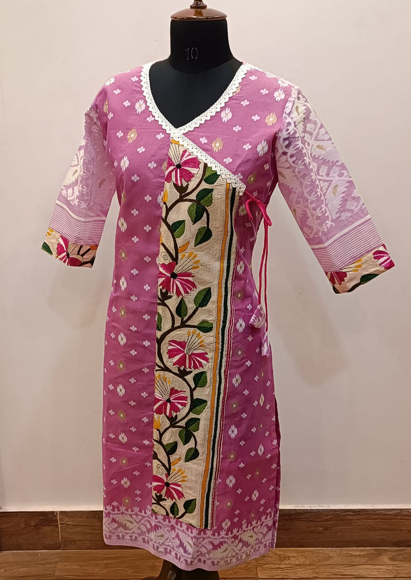 Resham Jamdani Kurti SN2023WPRJ119